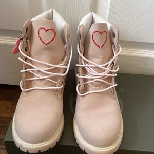 Timberland Premium Lt Pink Nubuck Love Collection Boots